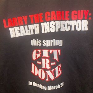 Larry the cable guy get er done T-shirt size: XL used
